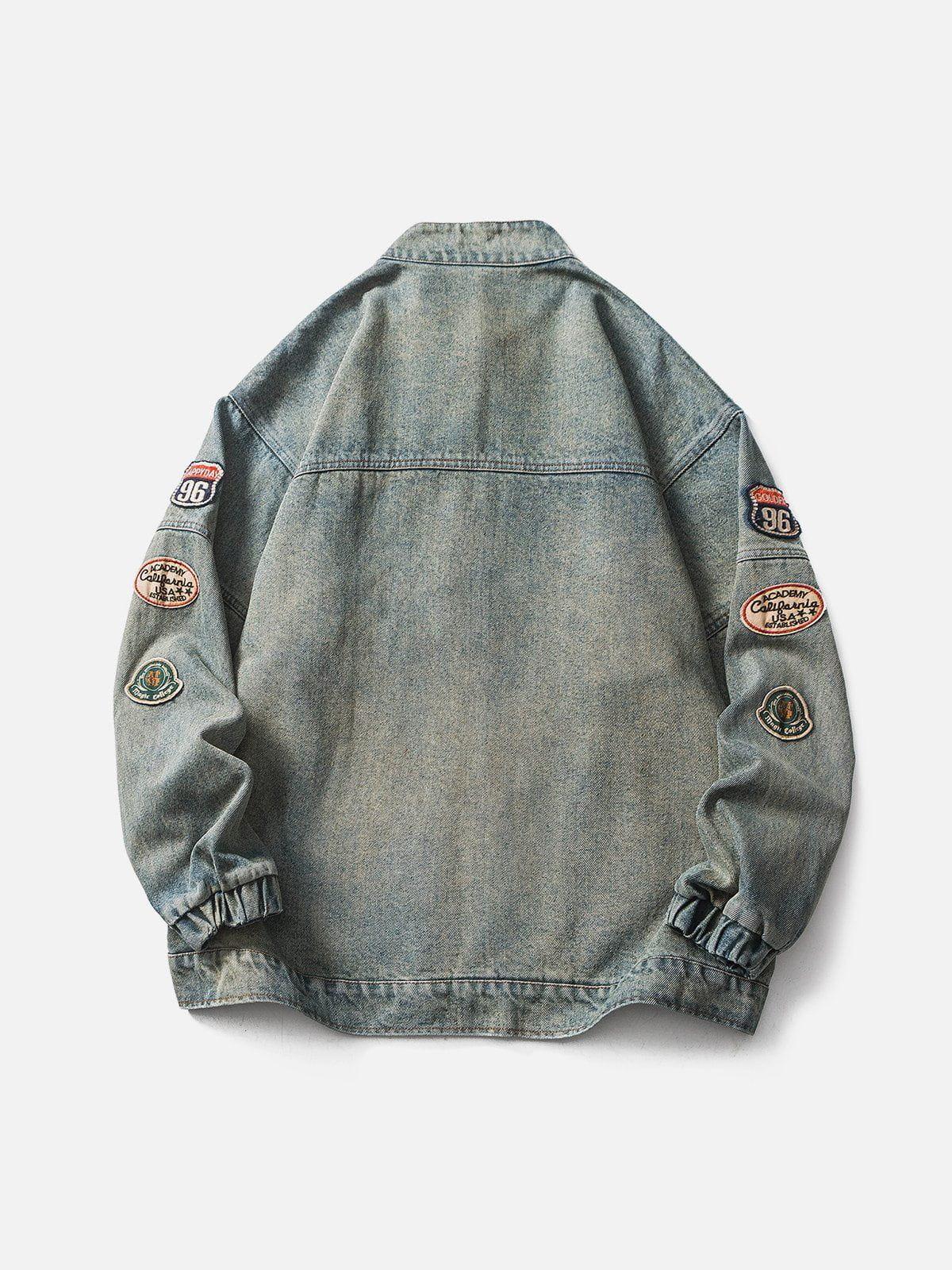 Concert Outfit Vintage Racing Denim Jacket Concert Outfit Vintage Racing Denim Jacket
