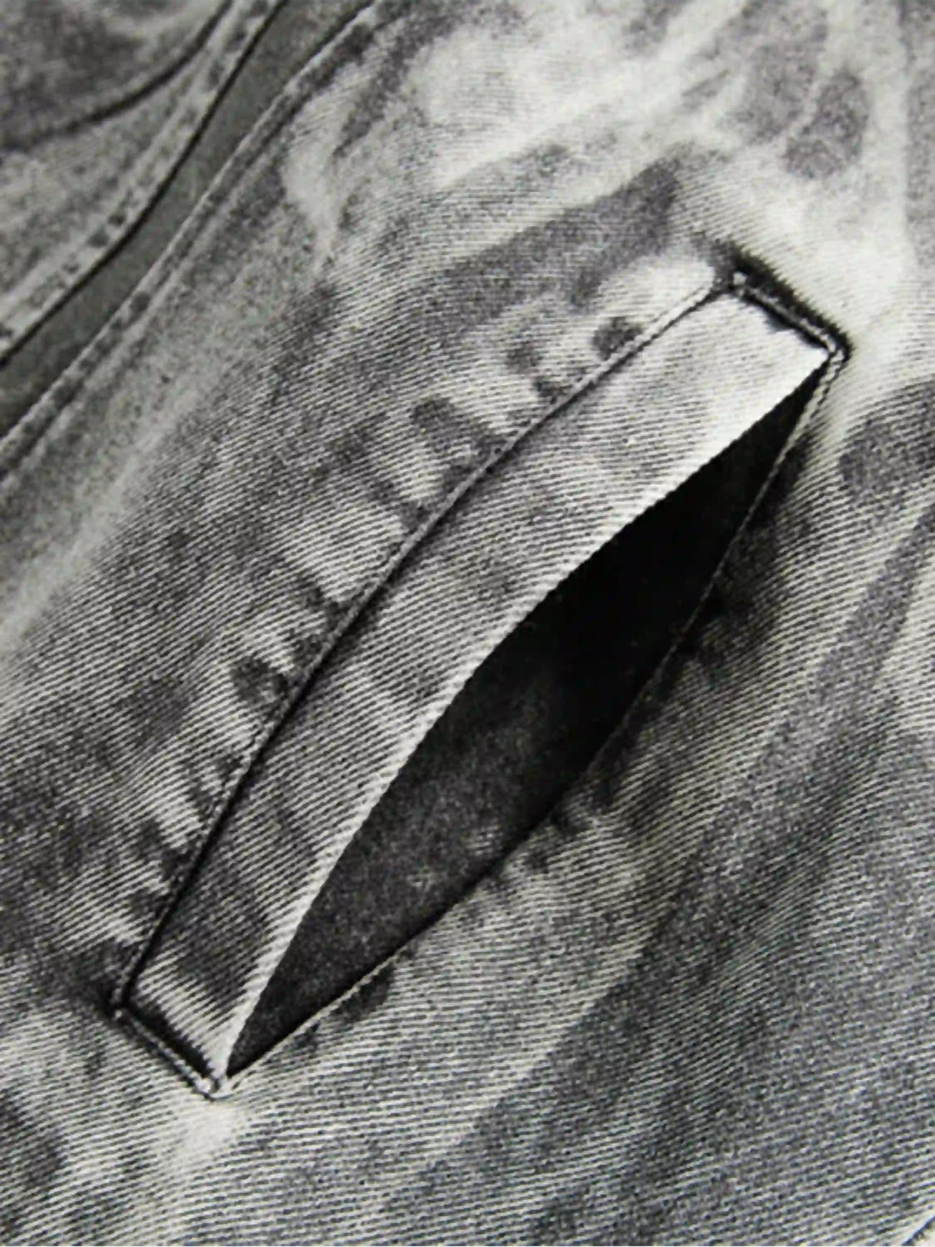 Concert Outfit Vintage Racing Distressed Print Zip-Up Collar Jacket Concert Outfit Vintage Racing Distressed Print Zip-Up Collar Jacket