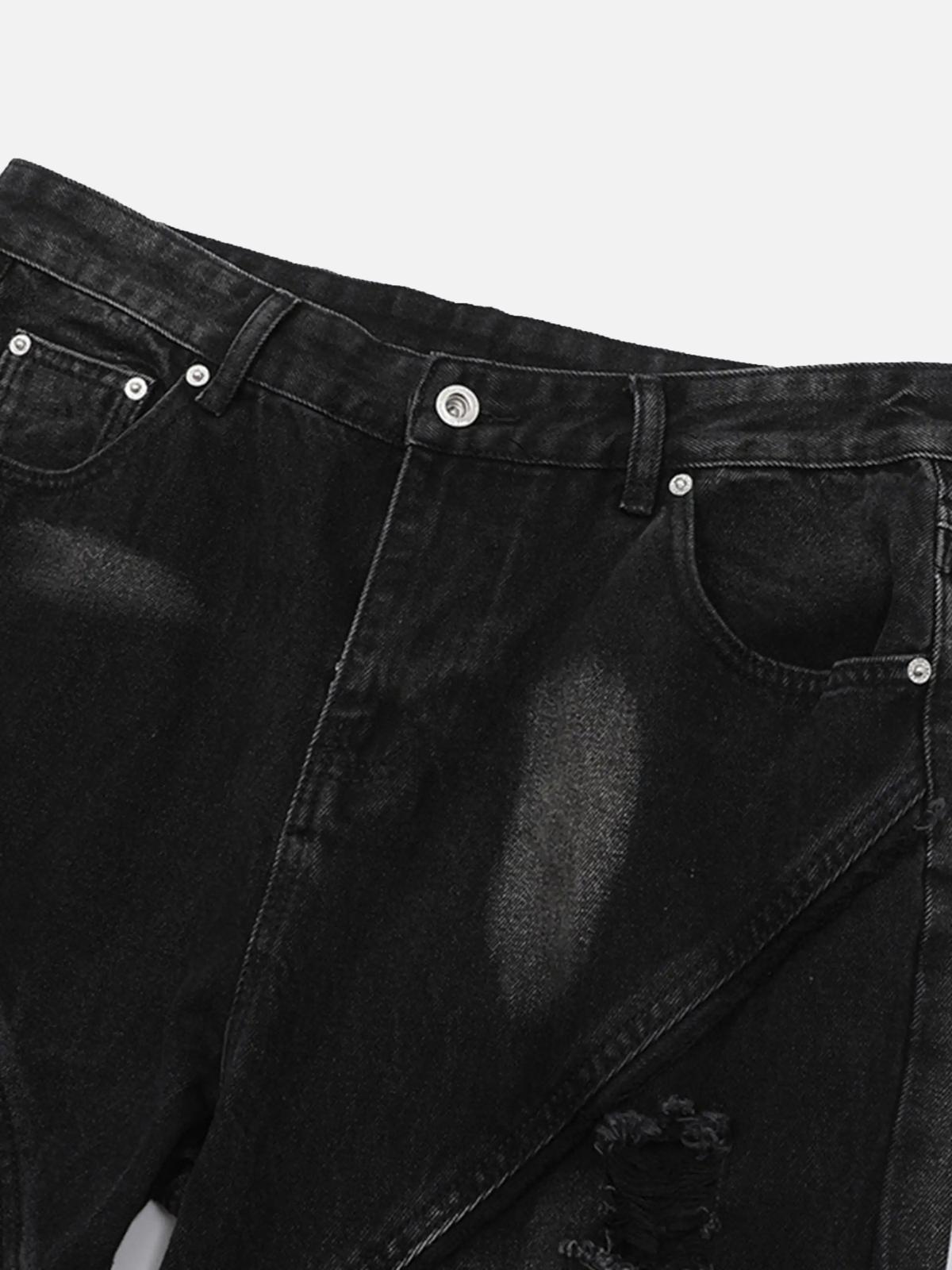 Concert Outfit Vintage Raw-Edge Ripple Straight-Leg Jeans Concert Outfit Vintage Raw-Edge Ripple Straight-Leg Jeans