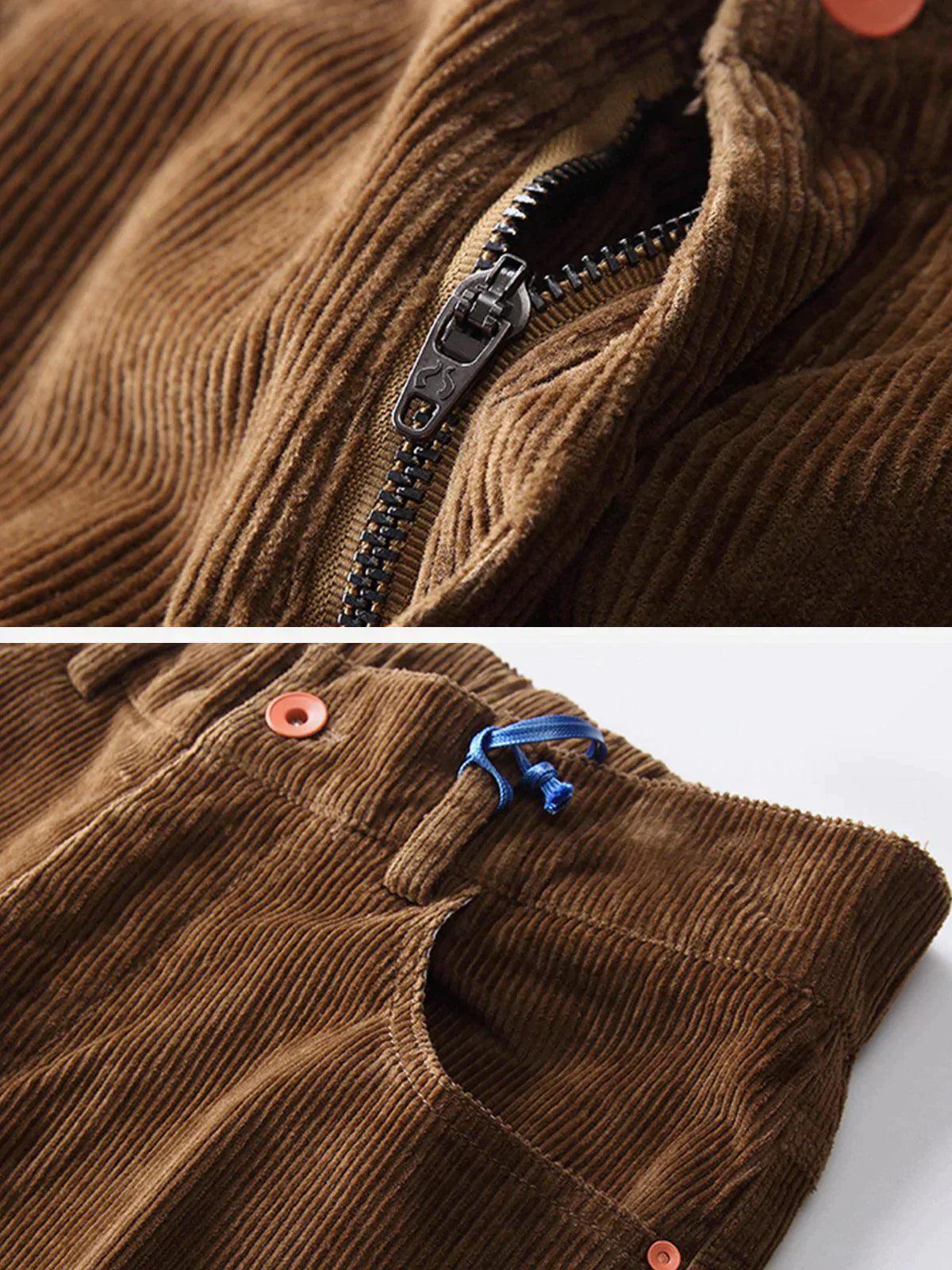 Concert Outfit Vintage Solid Corduroy Pants Concert Outfit Vintage Solid Corduroy Pants