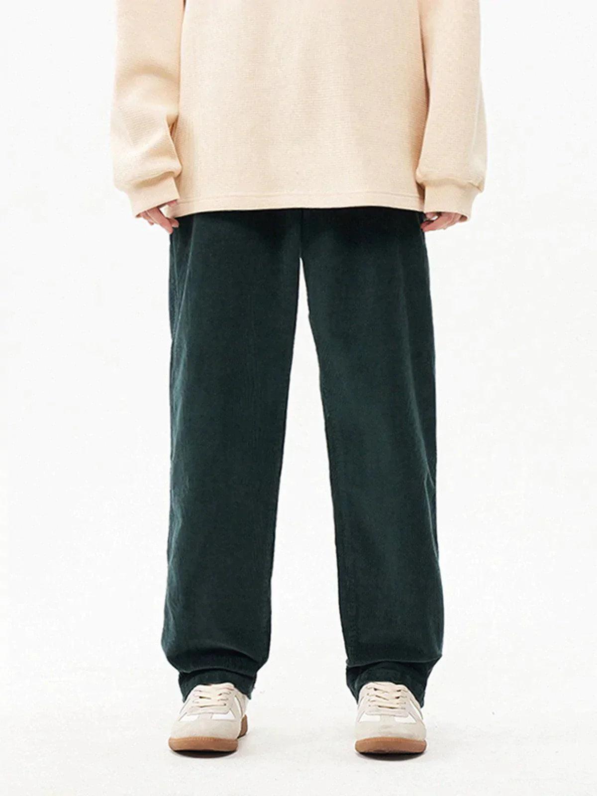 Concert Outfit Vintage Solid Corduroy Pants Concert Outfit Vintage Solid Corduroy Pants