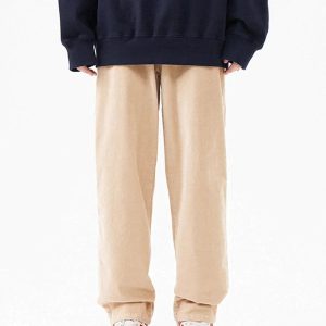 Concert Outfit Vintage Solid Corduroy Pants