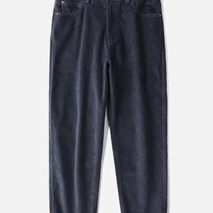 Concert Outfit Vintage Solid Corduroy Pants