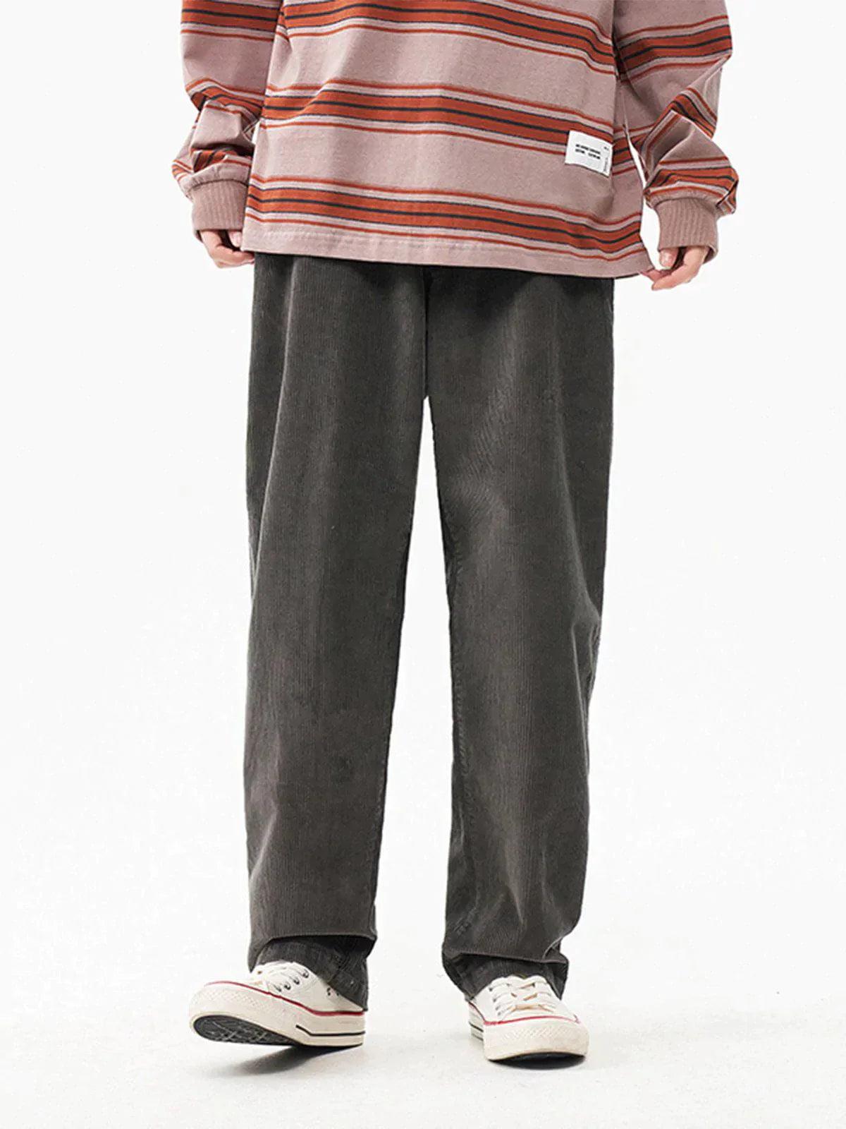 Concert Outfit Vintage Solid Corduroy Pants Concert Outfit Vintage Solid Corduroy Pants