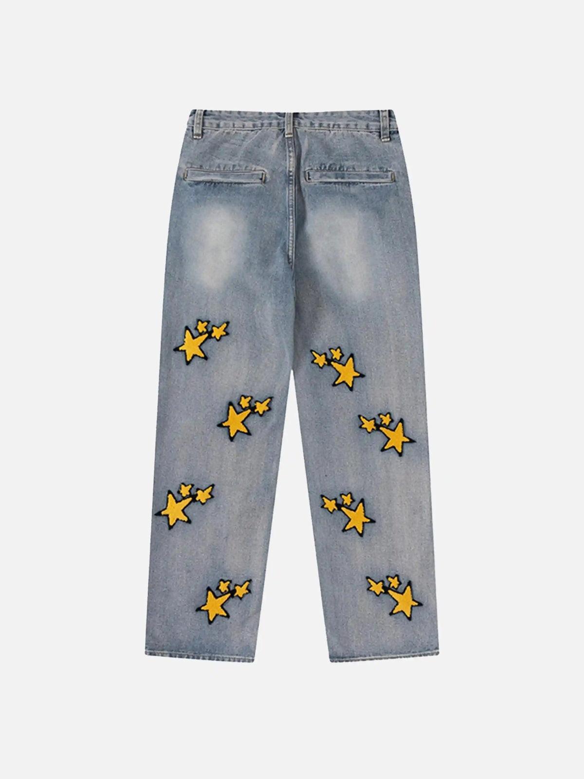 Concert Outfit Vintage Star Embroidered Jeans Concert Outfit Vintage Star Embroidered Jeans