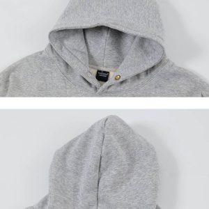 Concert Outfit Vintage Street Minimalistic Letter Leisure Hoodie