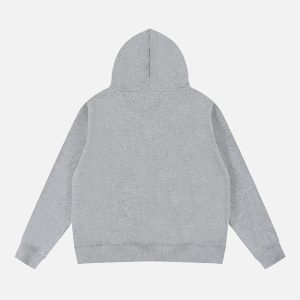 Concert Outfit Vintage Street Minimalistic Letter Leisure Hoodie