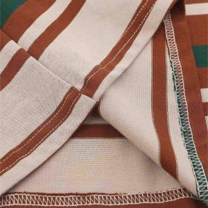 Concert Outfit Vintage Striped Polo Shirt