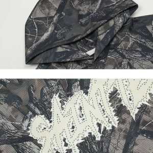 Concert Outfit Vintage Tree Camouflage Full Print Hoodie
