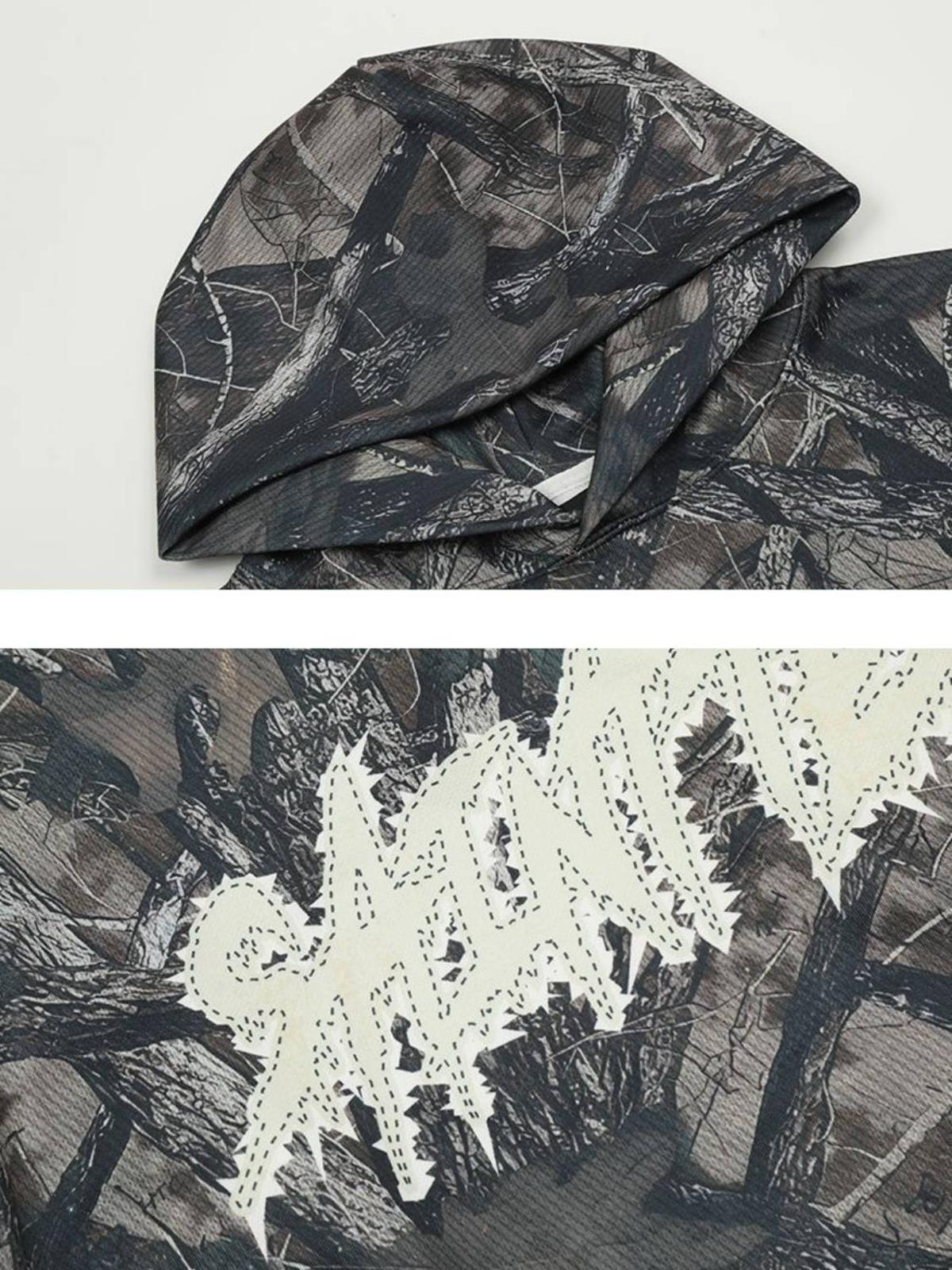 Concert Outfit Vintage Tree Camouflage Full Print Hoodie Concert Outfit Vintage Tree Camouflage Full Print Hoodie