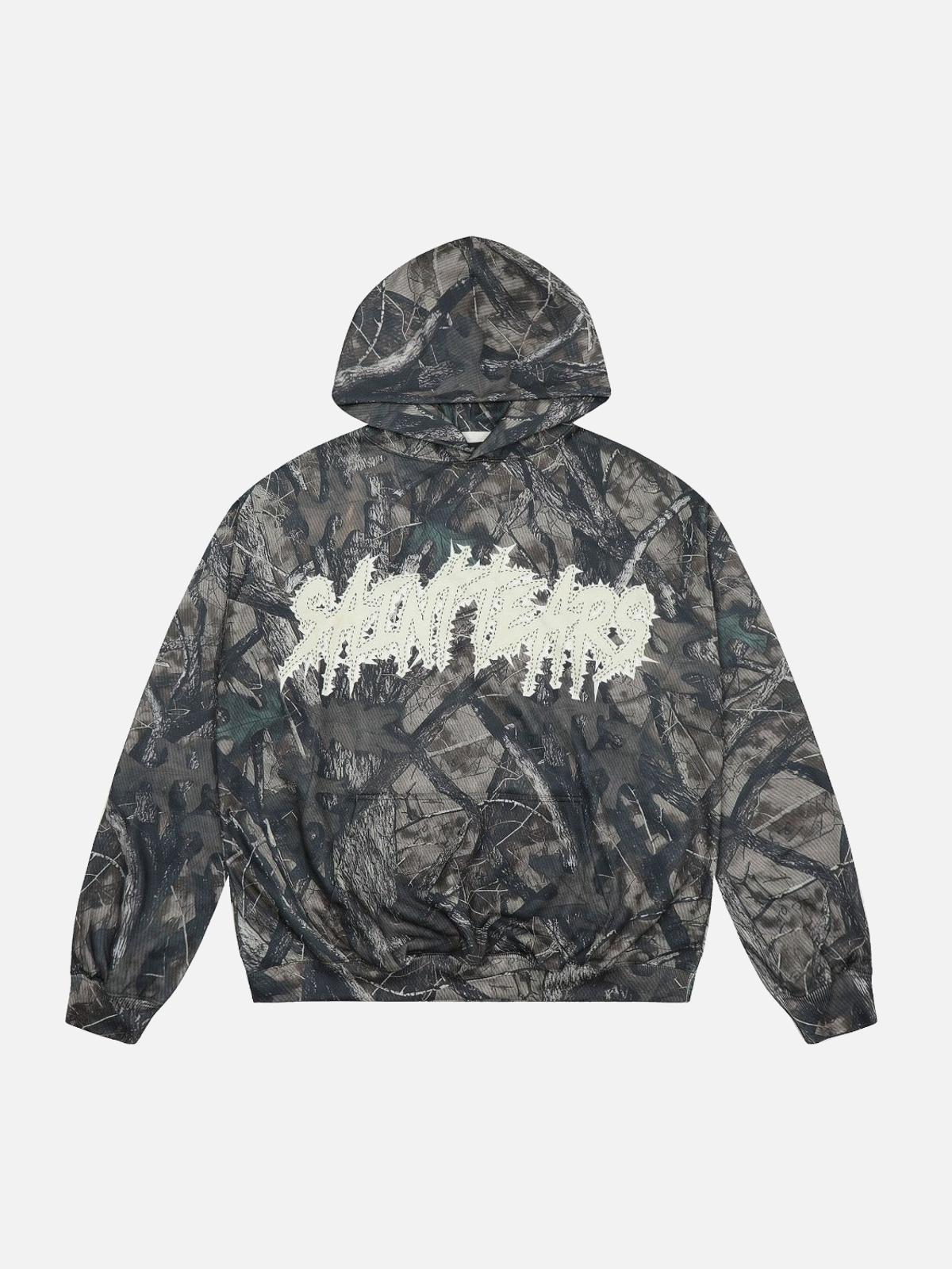 Concert Outfit Vintage Tree Camouflage Full Print Hoodie Concert Outfit Vintage Tree Camouflage Full Print Hoodie