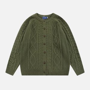 Concert Outfit Vintage Twist Cardigan