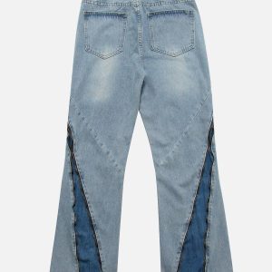 Concert Outfit Vintage Wash Adjustable Zip Jeans