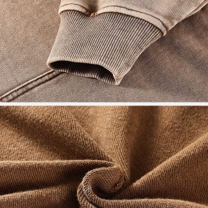 Concert Outfit Vintage Wash Distressed Solid Hoodie