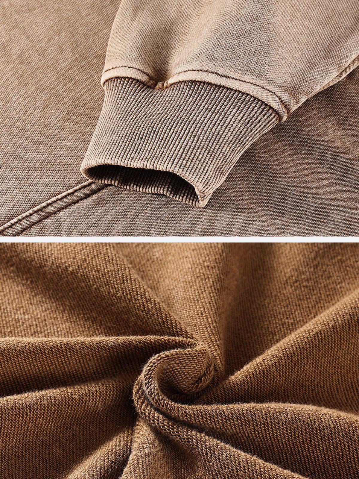 Concert Outfit Vintage Wash Distressed Solid Hoodie Concert Outfit Vintage Wash Distressed Solid Hoodie