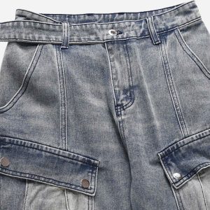 Concert Outfit Vintage Washed And Frayed Baggy Jeans