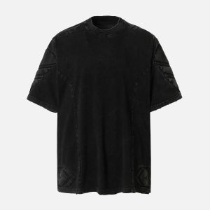 Concert Outfit Vintage Washed Crew Neck T-Shirt