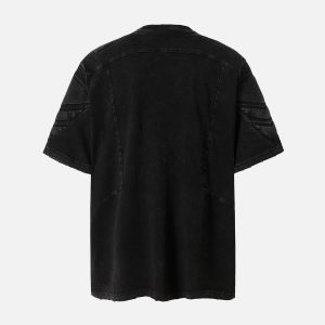 Concert Outfit Vintage Washed Crew Neck T-Shirt