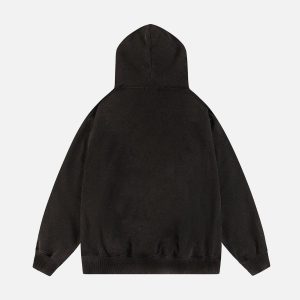 Concert Outfit Vintage Washed Dark Print Hoodie