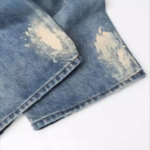 Concert Outfit Vintage Washed Dirty Jeans