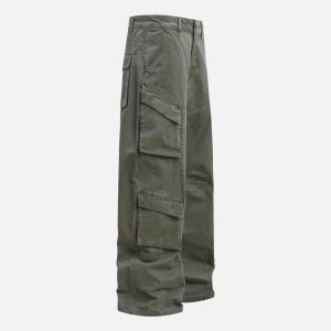 Concert Outfit Vintage Washed Distressed Cargo Pants