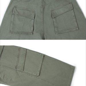 Concert Outfit Vintage Washed Distressed Cargo Pants