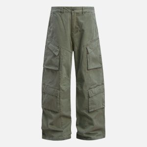 Concert Outfit Vintage Washed Distressed Cargo Pants