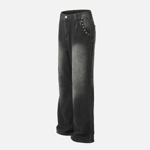 Concert Outfit Vintage Washed Distressed Jeans