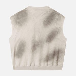 Concert Outfit Vintage Washed Graphic Distressed Vest