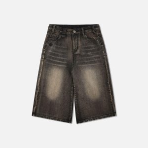 Concert Outfit Vintage Washed Longline Jorts