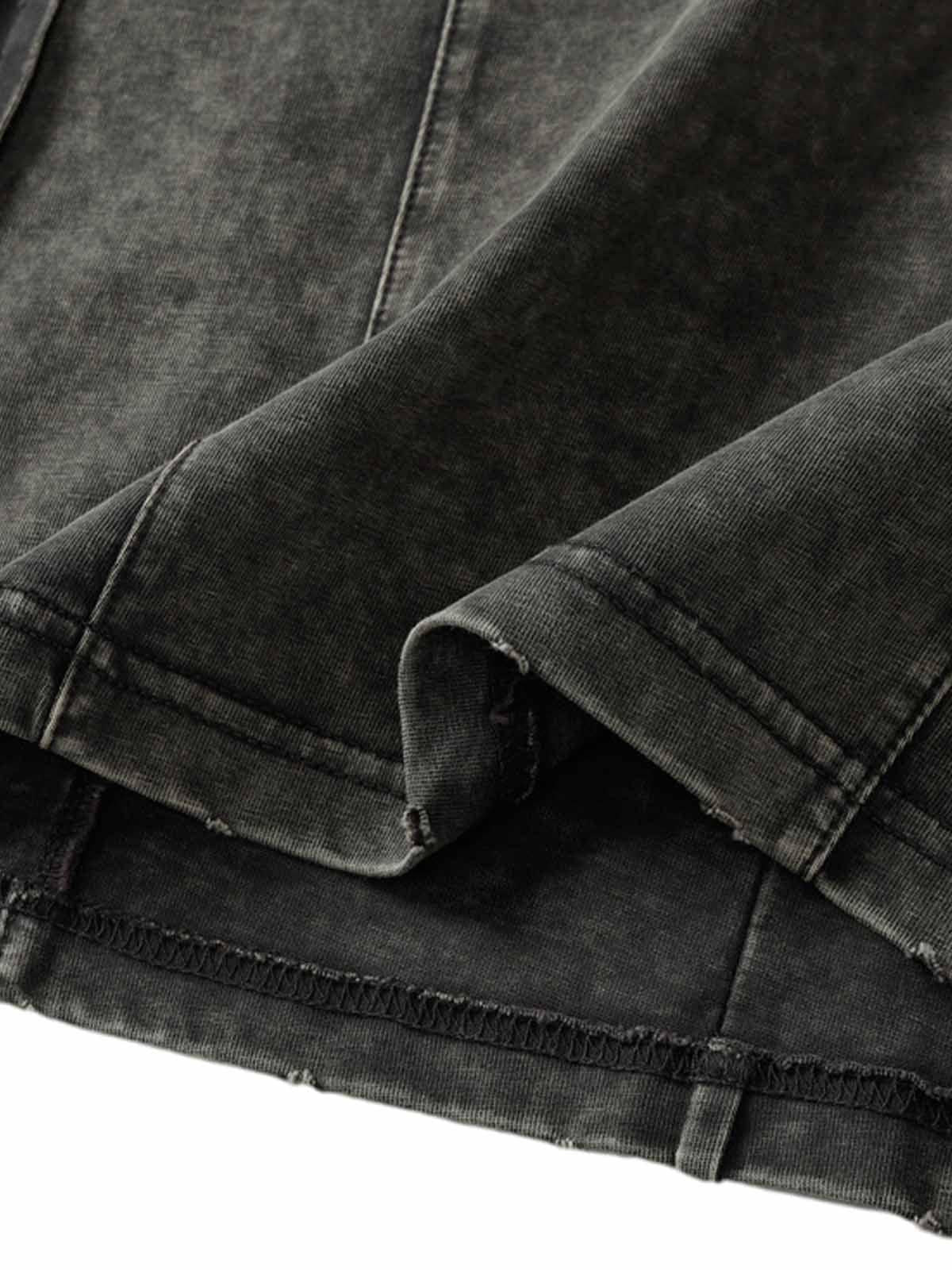 Concert Outfit Vintage Washed Multi-Pocket T-Shirt Concert Outfit Vintage Washed Multi-Pocket T-Shirt