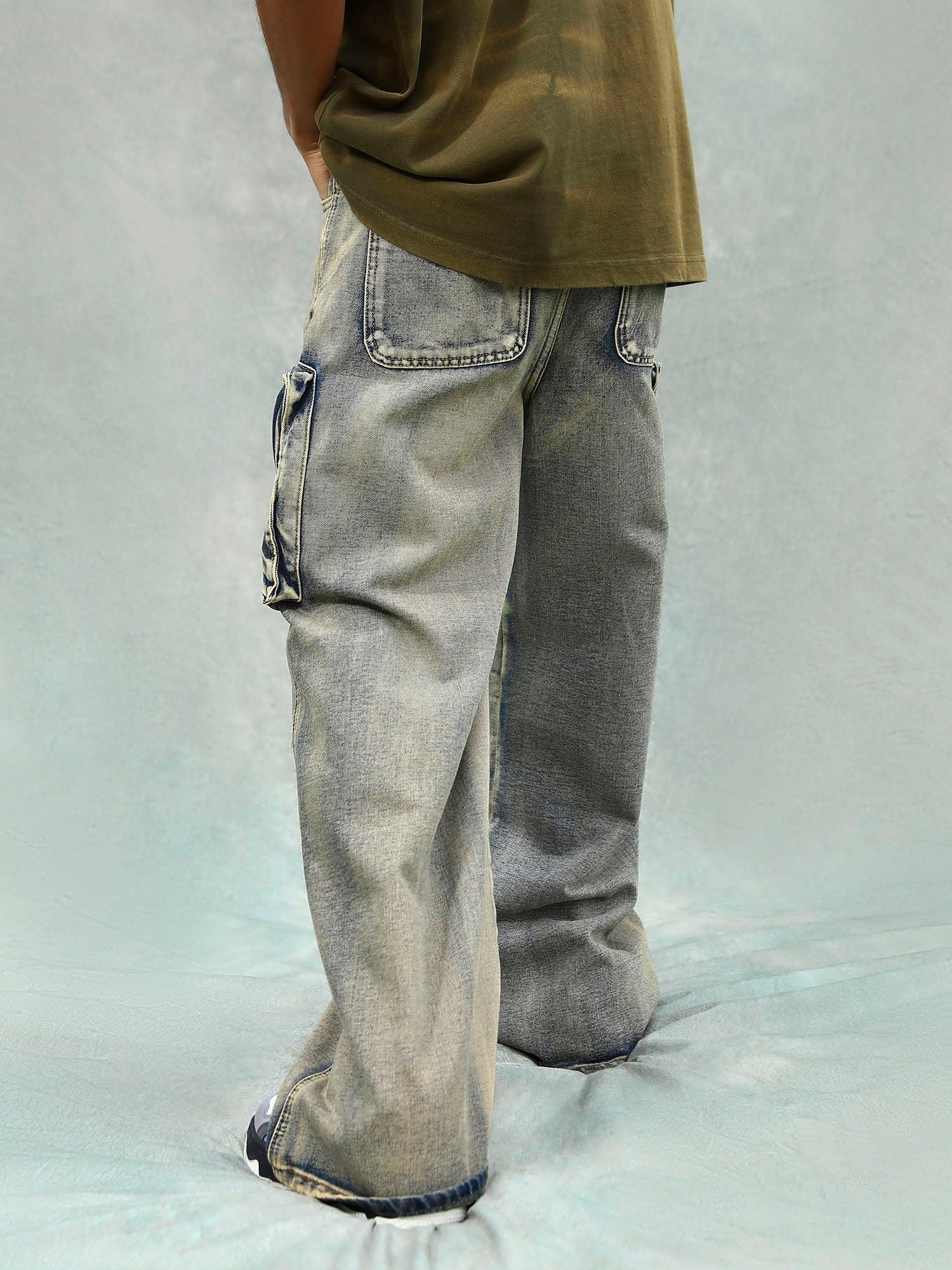 Concert Outfit Vintage Washed Multifunctional Denim Overalls Concert Outfit Vintage Washed Multifunctional Denim Overalls