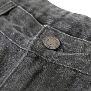 Concert Outfit Washed Batik Straight Jeans