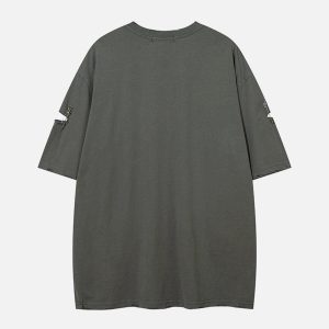 Concert Outfit Washed Broken Holes Tee