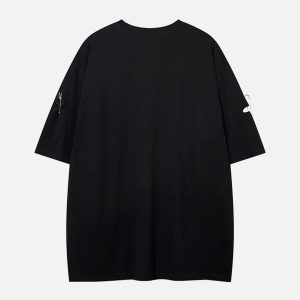 Concert Outfit Washed Broken Holes Tee