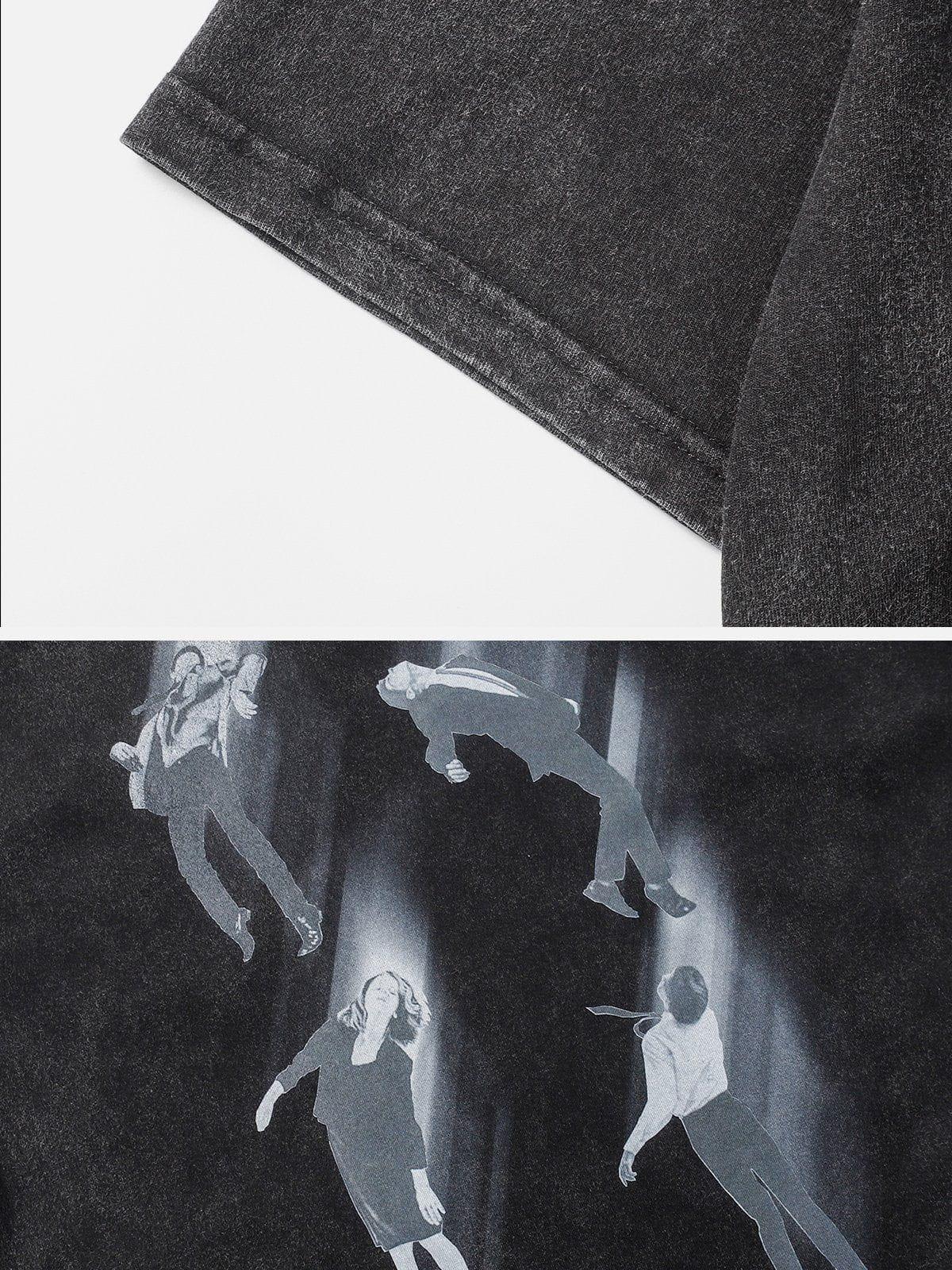 Concert Outfit Washed Character Print Tee Concert Outfit Washed Character Print Tee