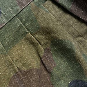 Concert Outfit Washed Destroyed Camouflage Drawstring Cargo Shorts