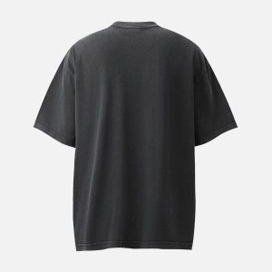 Concert Outfit Washed Digital Art Street Rap T-Shirt