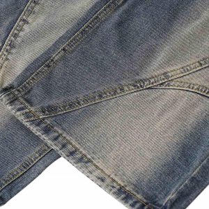 Concert Outfit Washed Distressed Baggy Jeans