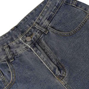 Concert Outfit Washed Distressed Baggy Jeans