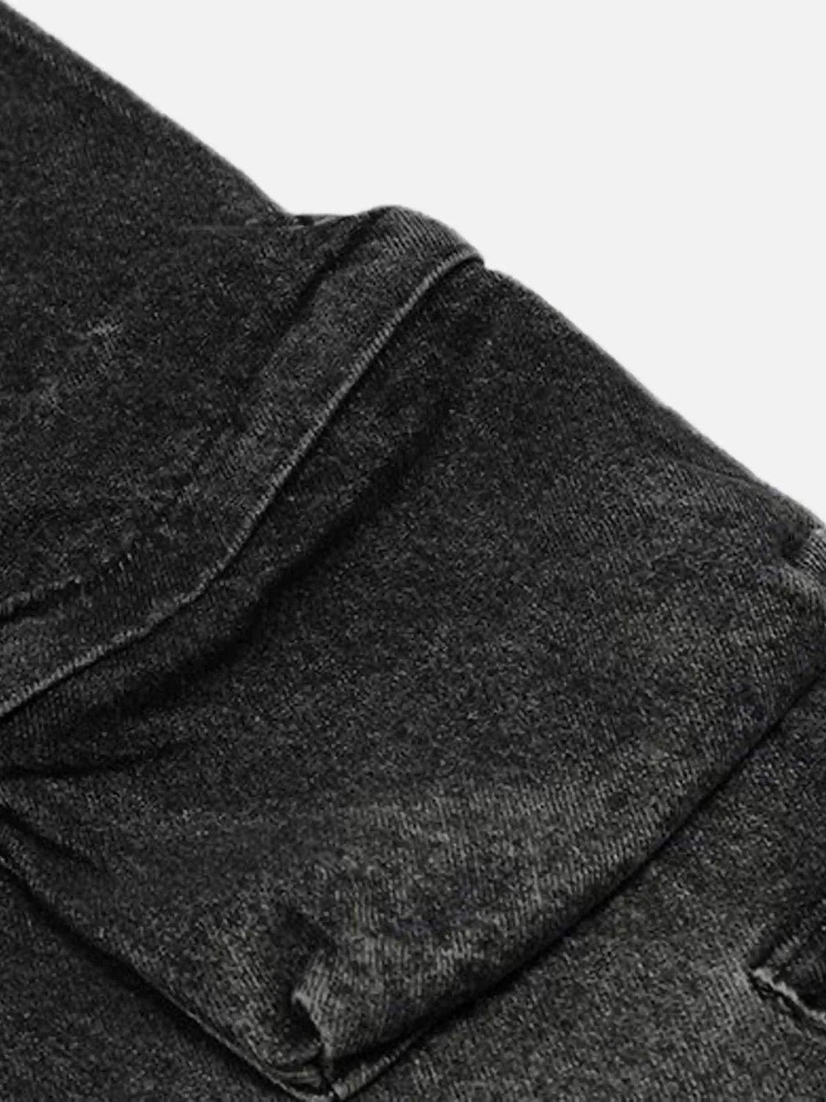 Concert Outfit Washed Distressed Cargo Pocket Jeans Concert Outfit Washed Distressed Cargo Pocket Jeans