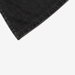 Concert Outfit Washed Distressed Cargo Pocket Jeans