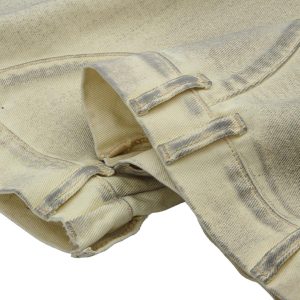 Concert Outfit Washed Distressed Detachable Scarf Barrel Jeans