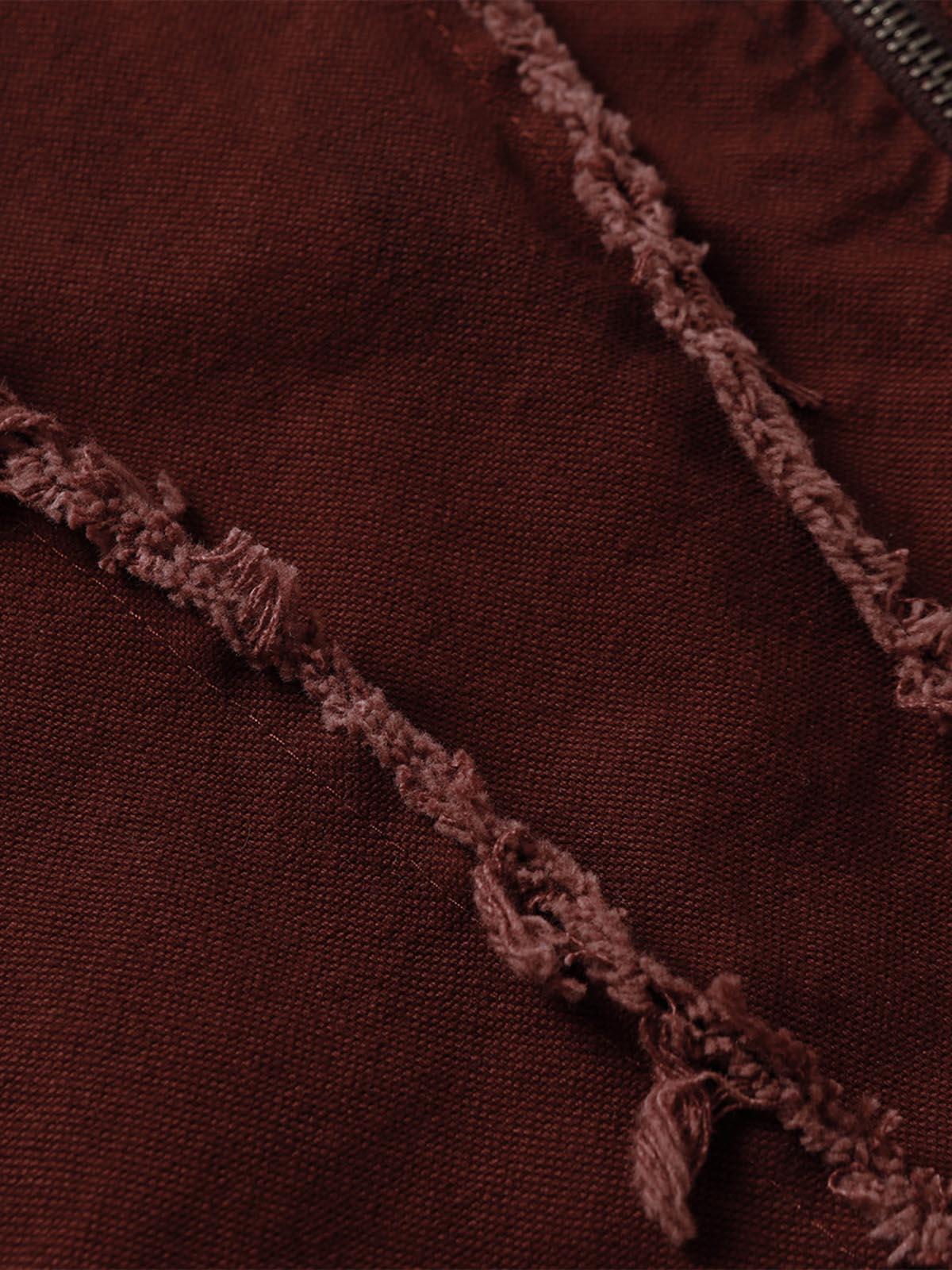 Concert Outfit Washed Distressed Fur Hooded Jacket Concert Outfit Washed Distressed Fur Hooded Jacket