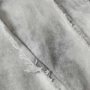 Concert Outfit Washed Distressed Fur Hooded Jacket