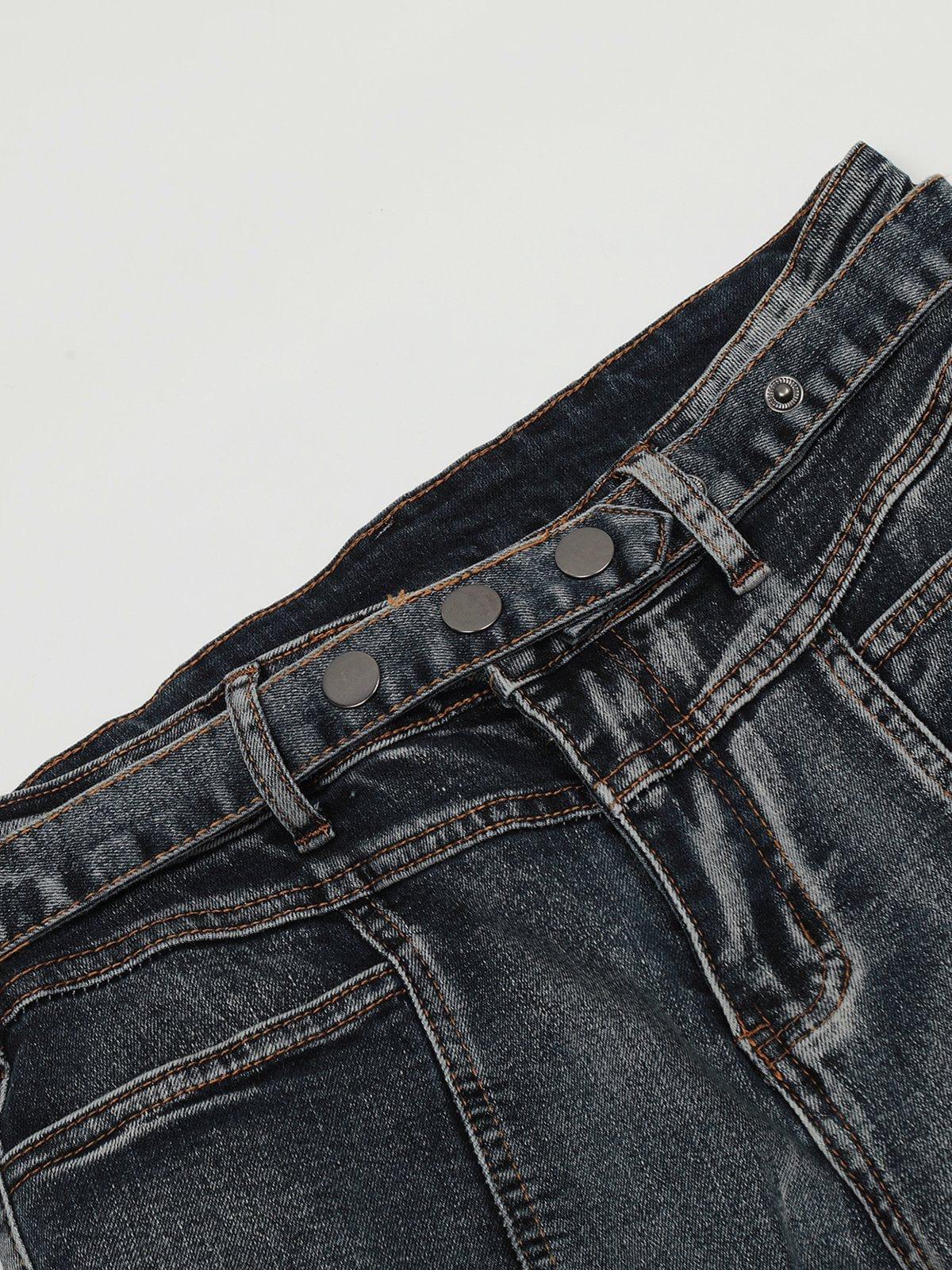 Concert Outfit Washed Distressed Patchwork Jeans Concert Outfit Washed Distressed Patchwork Jeans