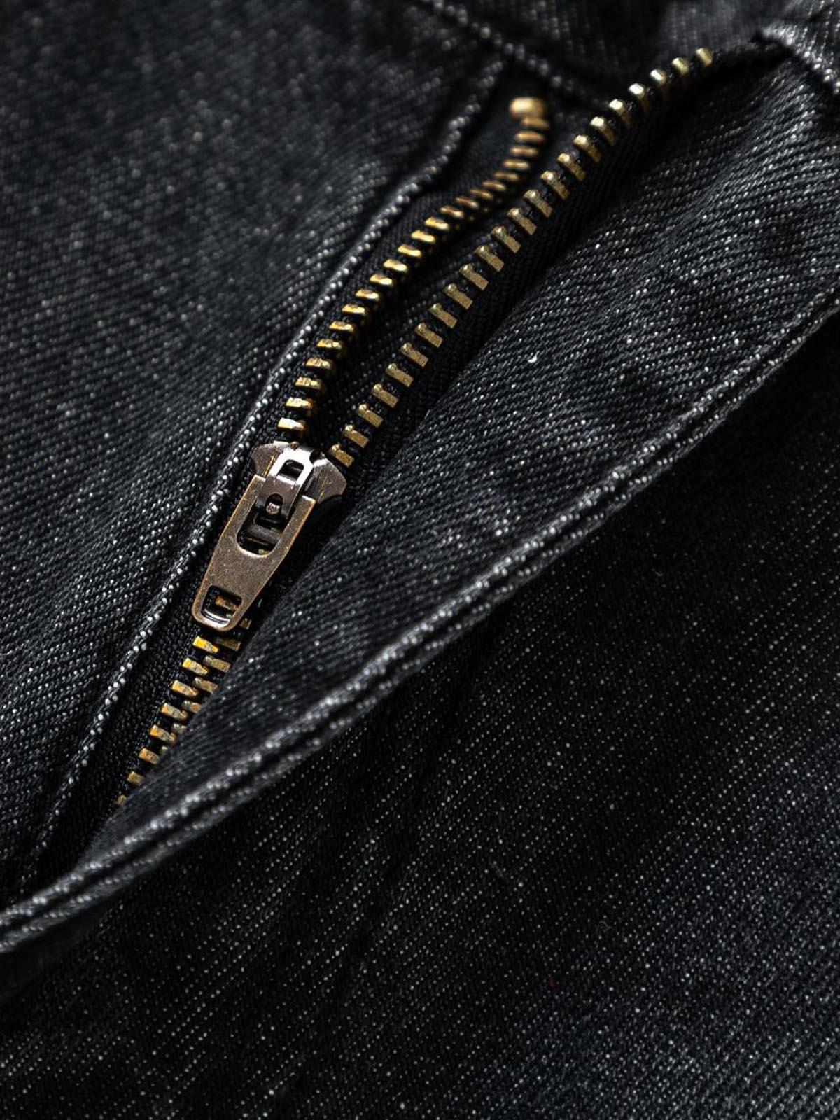 Concert Outfit Washed Distressed Stitching Camouflage Straight Jeans Concert Outfit Washed Distressed Stitching Camouflage Straight Jeans