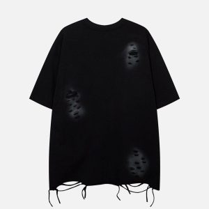 Concert Outfit Washed Distressed Tee