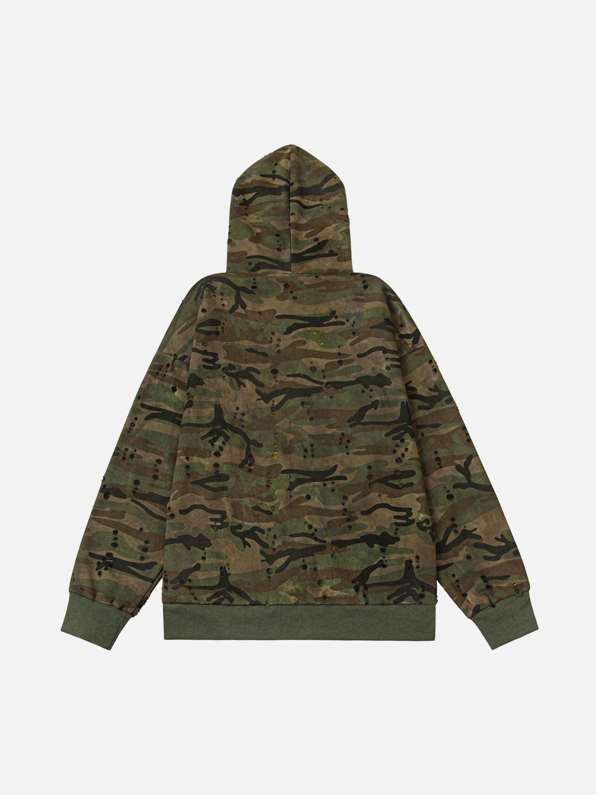 Concert Outfit Washed Distressed Zipper Hooded Jacket Concert Outfit Washed Distressed Zipper Hooded Jacket