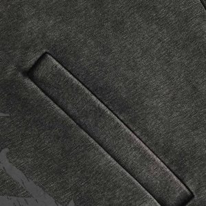 Concert Outfit Washed Fur Collar Zip Up Hoodie